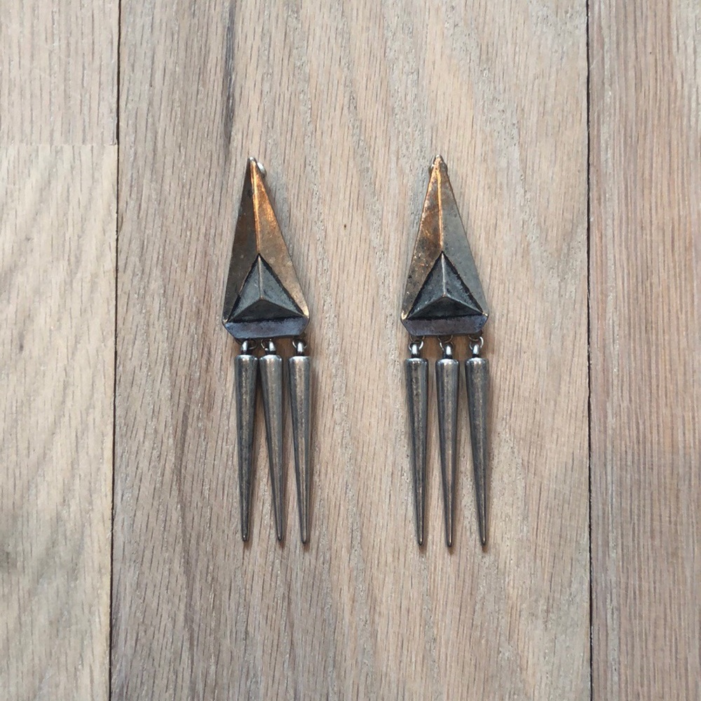 TRIBAL SPIKE CONE EARRINGS ✨